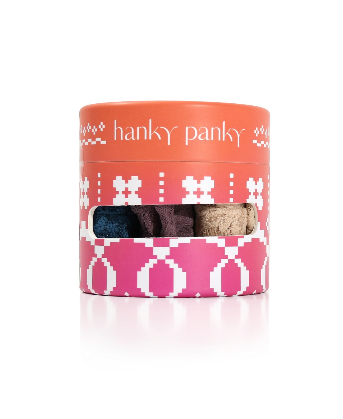 Hanky Panky Women's Holiday 3 Pack Low Rise Thong Underwear -Dusk/Storm Cloud Blue