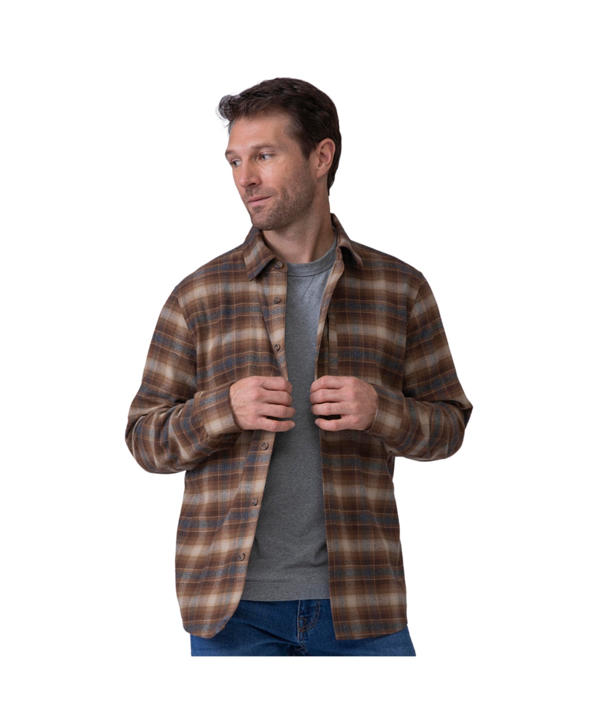 Free Country Men's Easywear Flannel Shirt Jacket