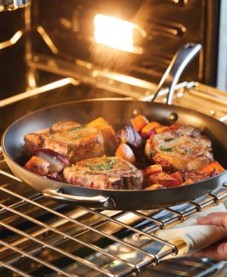 Cook + Create Hard Anodized Nonstick Frying Pan with Helper Handle, 14"