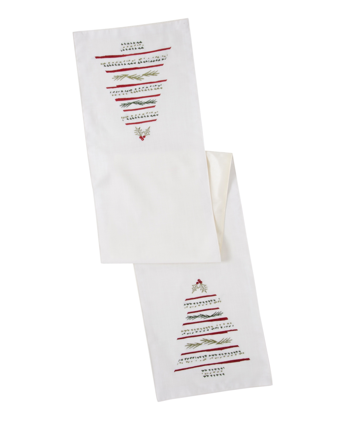 Shop Lenox Bayberry Tree Runner, 14" X 72" In White