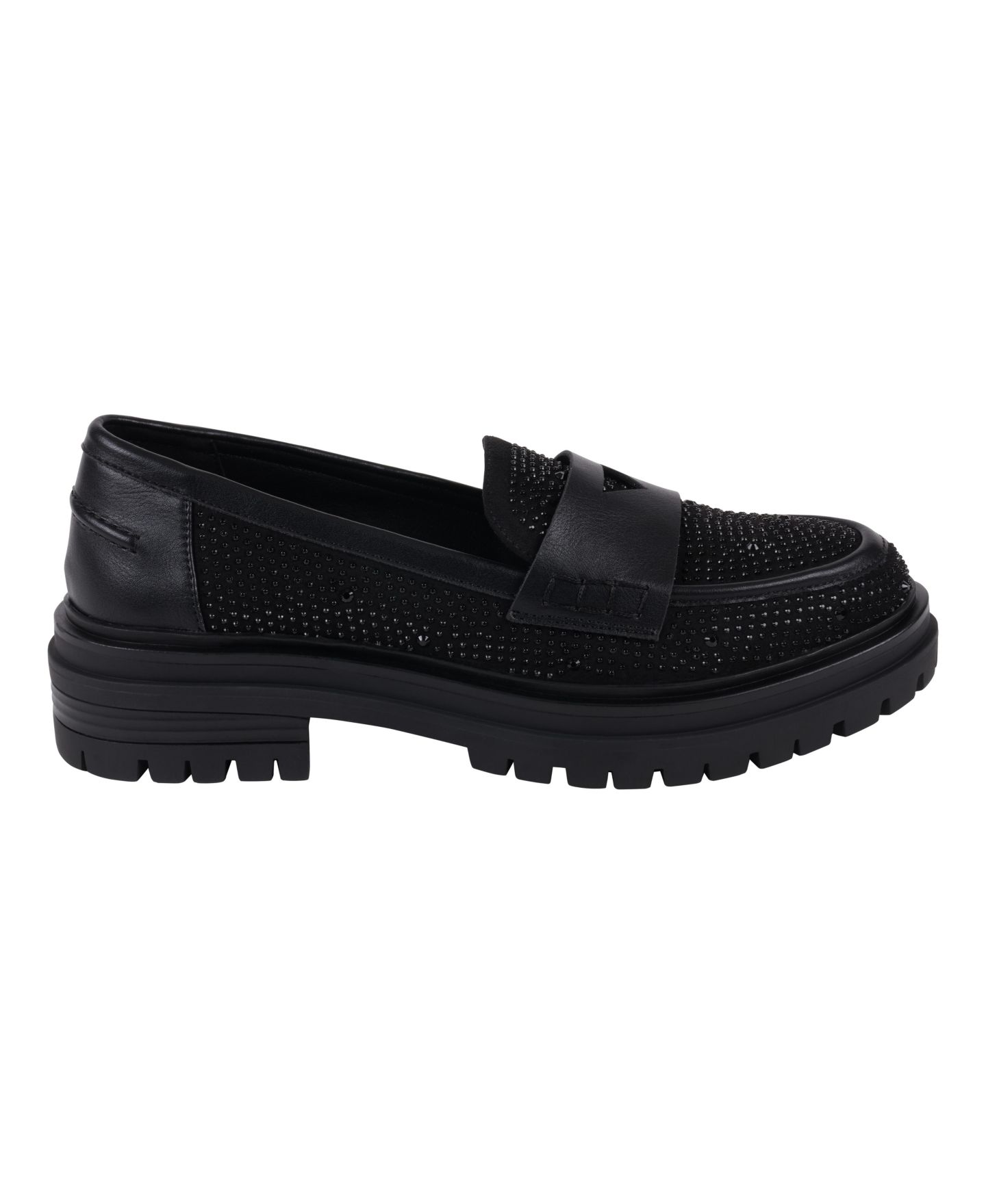 Женские туфли GC Shoes Galen Embellished Lug Sole, цвет: Чёрный — фото 2