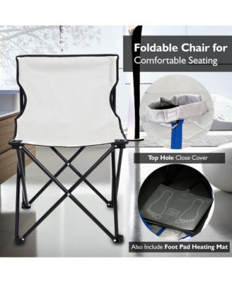 Compact & Portable Infrared Sauna With Foldable Chair