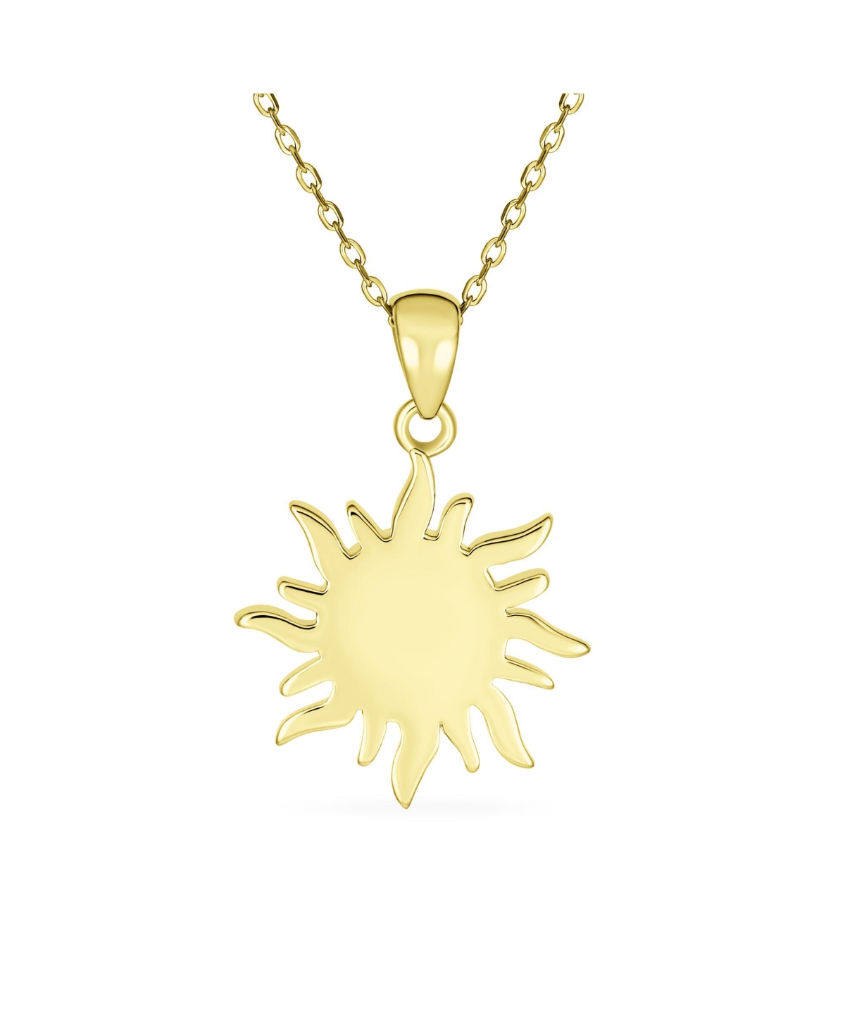 Bling Jewelry Irradiance Cz Accents Summer Beach Fun CreatedFire Opal Flaming Sunshine Star Sunburst Necklace Pendant Women Yellow Gold Plated