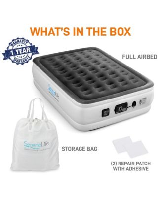 18" Full Premium Raised Airbed With Built-in Pump