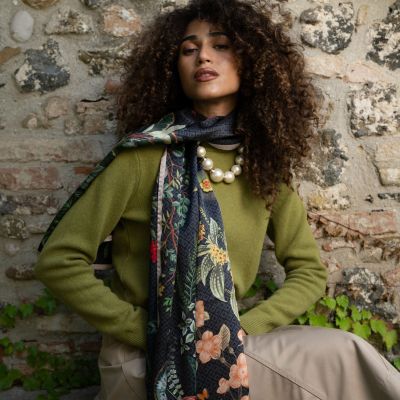 Sara - Long Satin Silk Scarf for Women