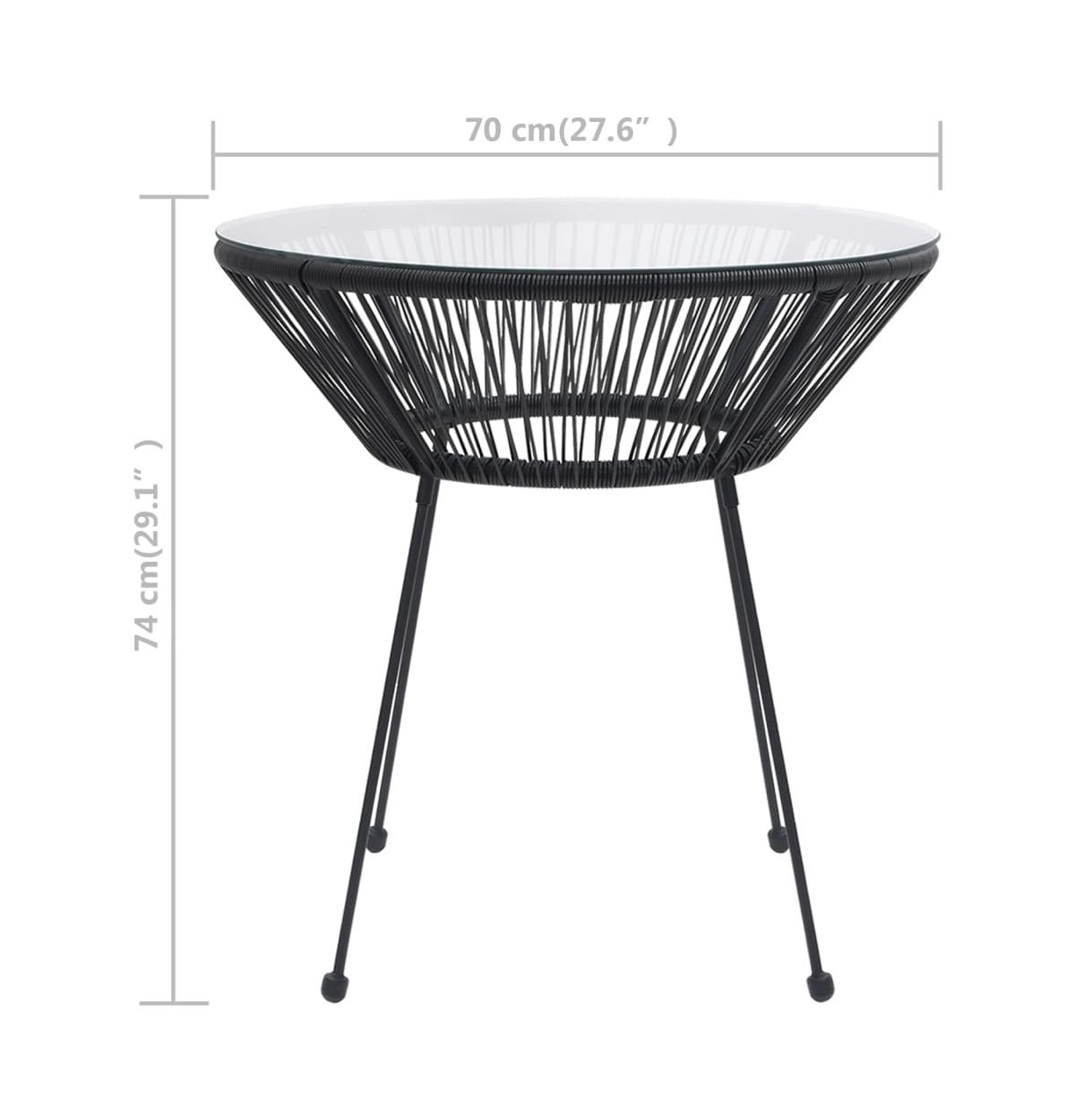 vidaXL Patio Dining Table27.6