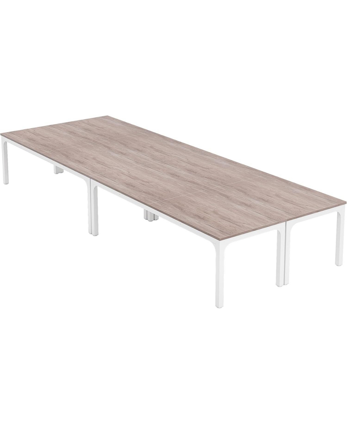 Tribesigns 78.74-Inch Conference Table Set of 4, 13FT Conference Room Table, Rectangle Meeting Seminar Table Set for 12-16 Person, Long Business