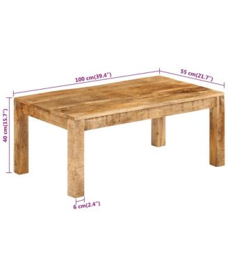 Coffee Table 39.4"x21.7"x15.7" Solid Wood Mango