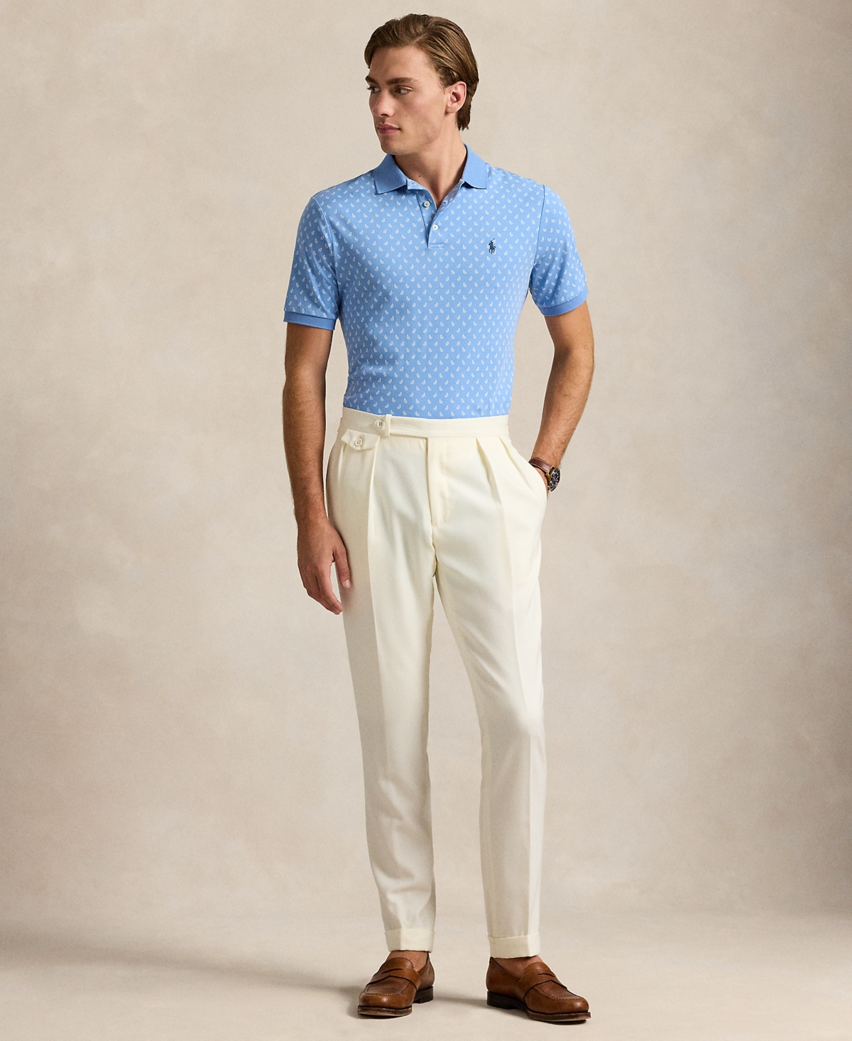 Shop Polo Ralph Lauren Men's Classic-fit Soft Cotton Polo Shirt In Blue