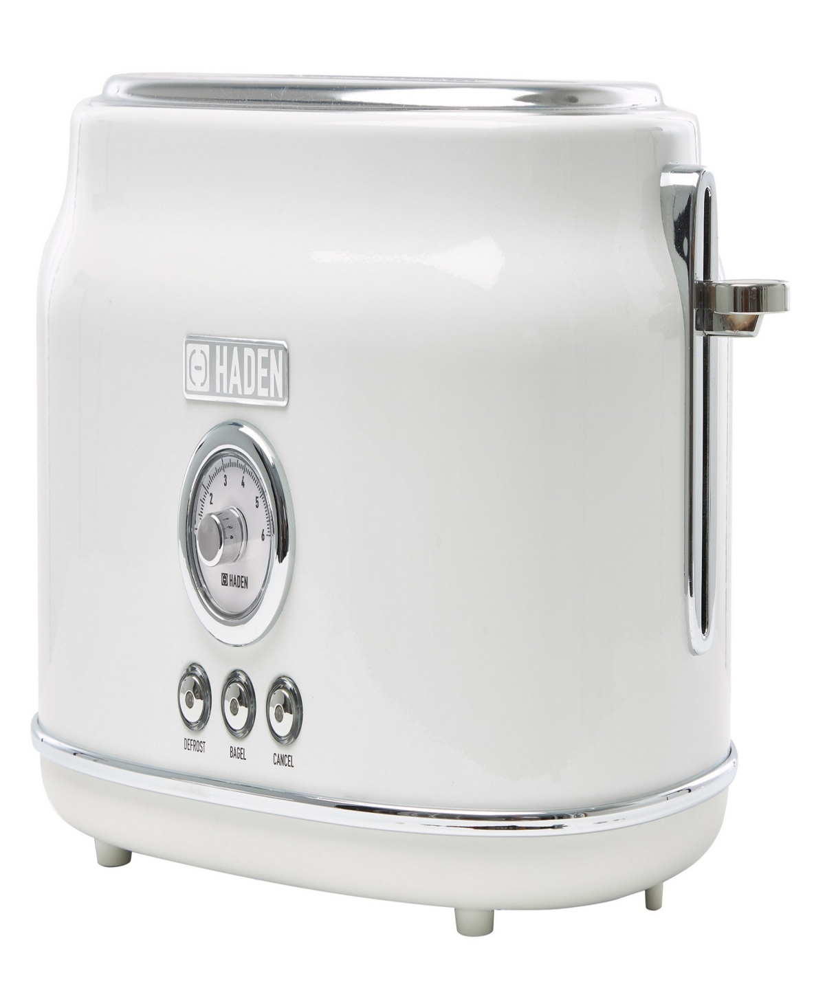 Haden Dorset 2-slice Wide Slot Toaster In Ivory,chrome