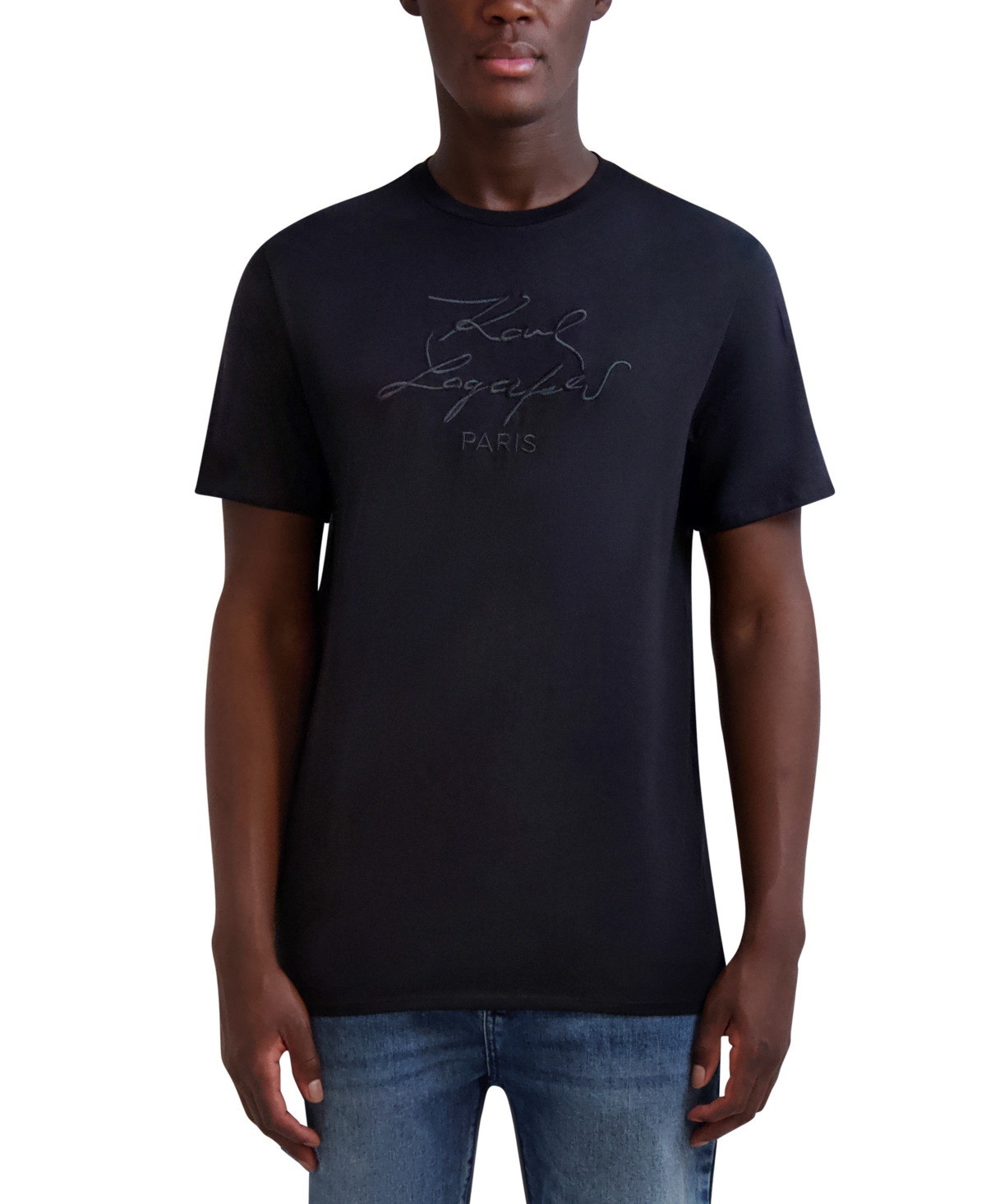 Karl Lagerfeld Paris Men's Logo Graphic T-Shirt