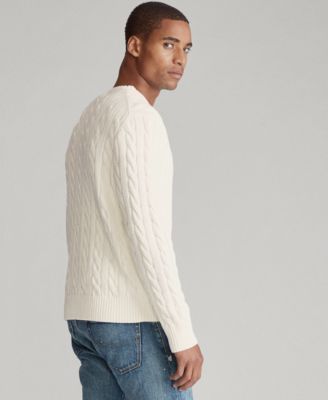 Men's Cable-Knit Cotton Sweater