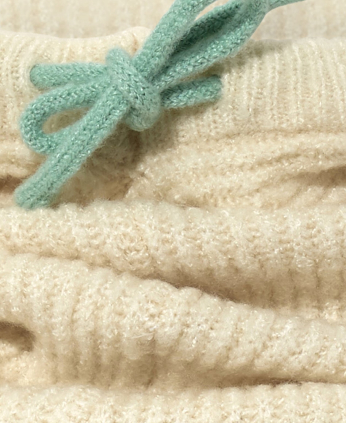 Echo 23 Cozy Ribbed Knit Balaclava With Hood In Ivory