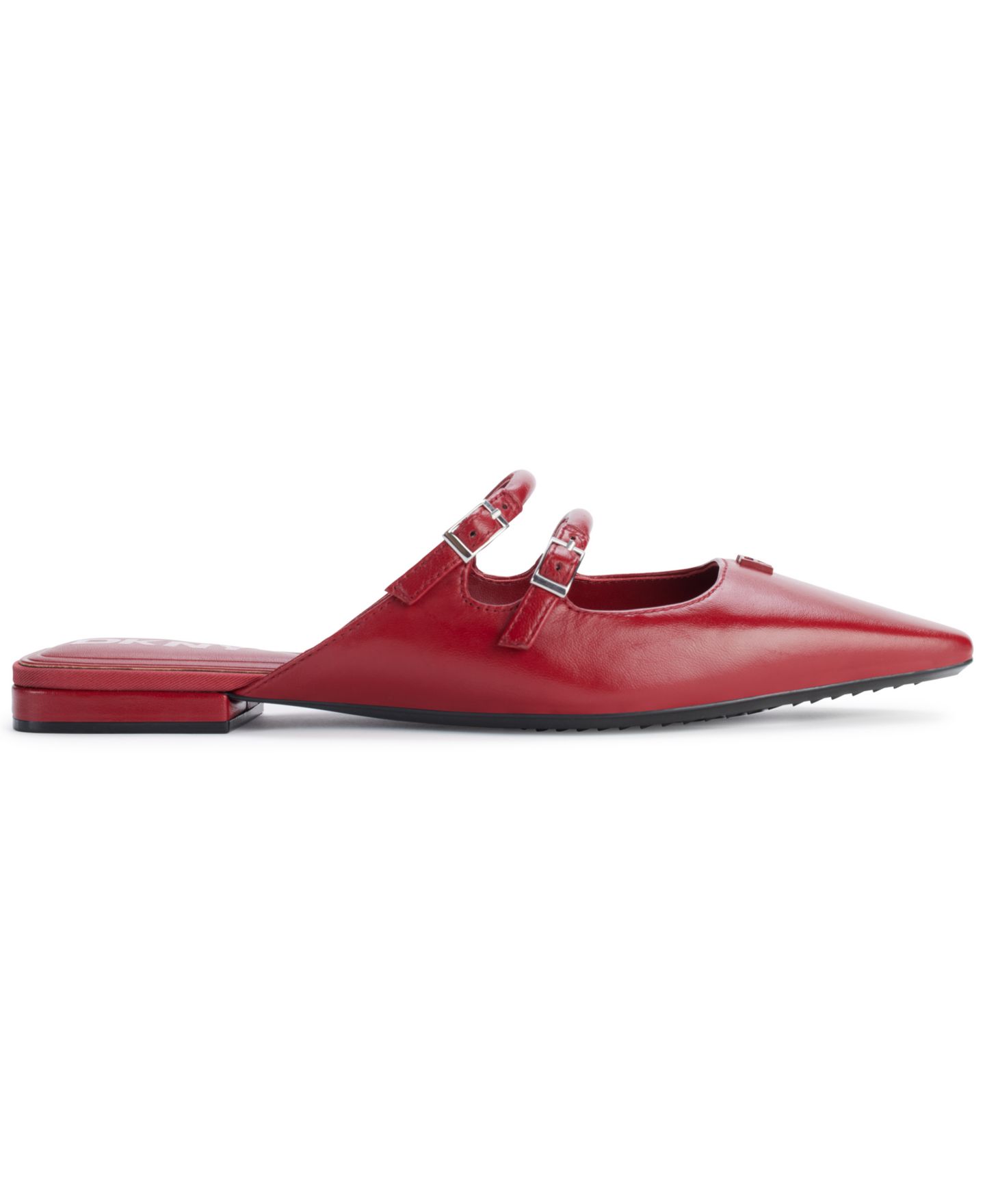 Женские сабо DKNY Cahana Slip-On Pointed Toe Mules, цвет: Рубиновый красный — фото 2