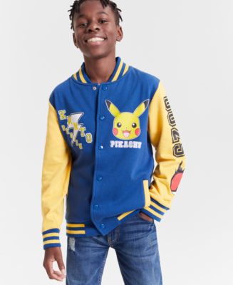 Pokemon Big Boys Pikachu Varsity Jacket - Macy's