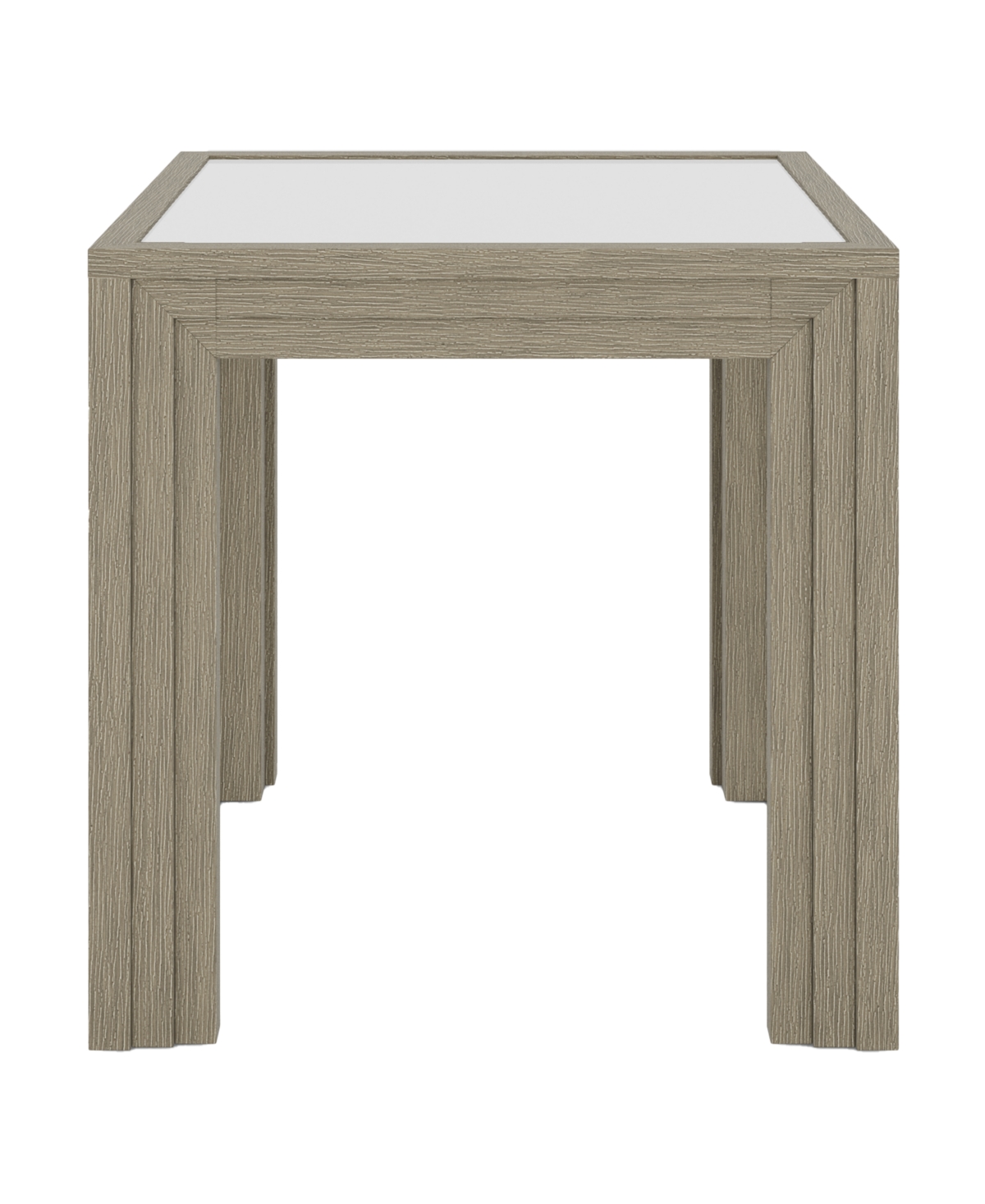 Macy's Cascade 24" Glass Top End Table In Dovetail