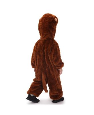Toddler Plush Monkey Jumpsuit Costume