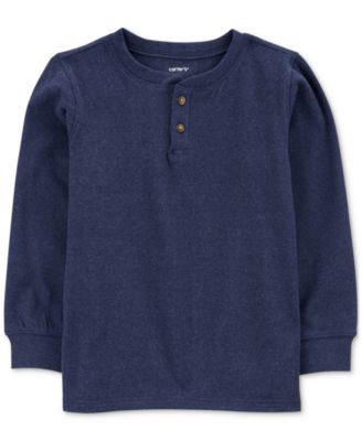 Carter's - Little & Big Boys Drop Needle Long-Sleeve Henley T-Shirt