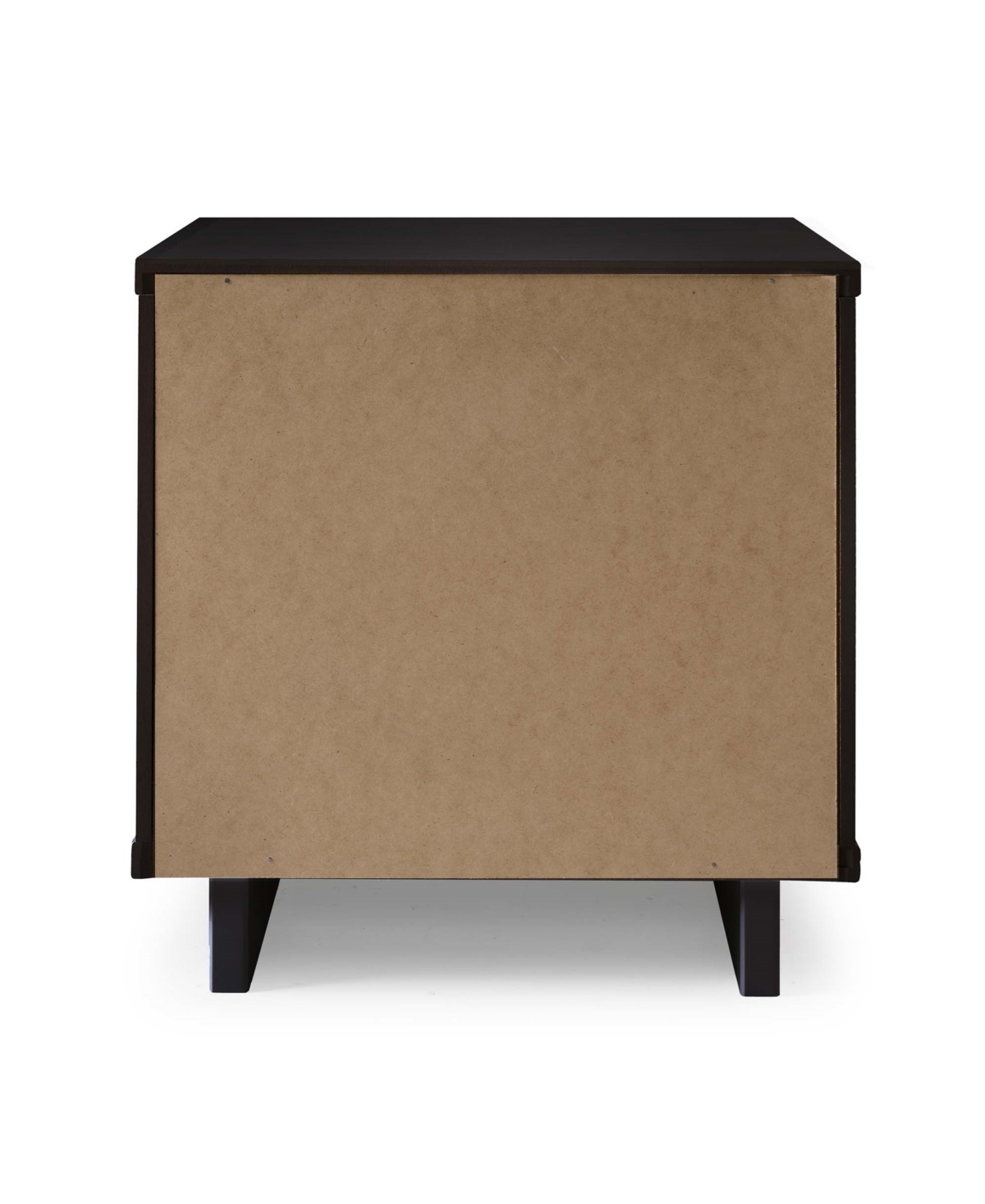Manhattan Comfort 2-piece Granville Solid Pine Wood 2-drawer Nightstand Set In Black