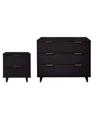 Granville 2-Piece 3-Drawer Standard Dresser and 2-Drawer Nightstand Set