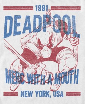 Men's Deadpool Text Overlay Short Sleeve T-Shirt