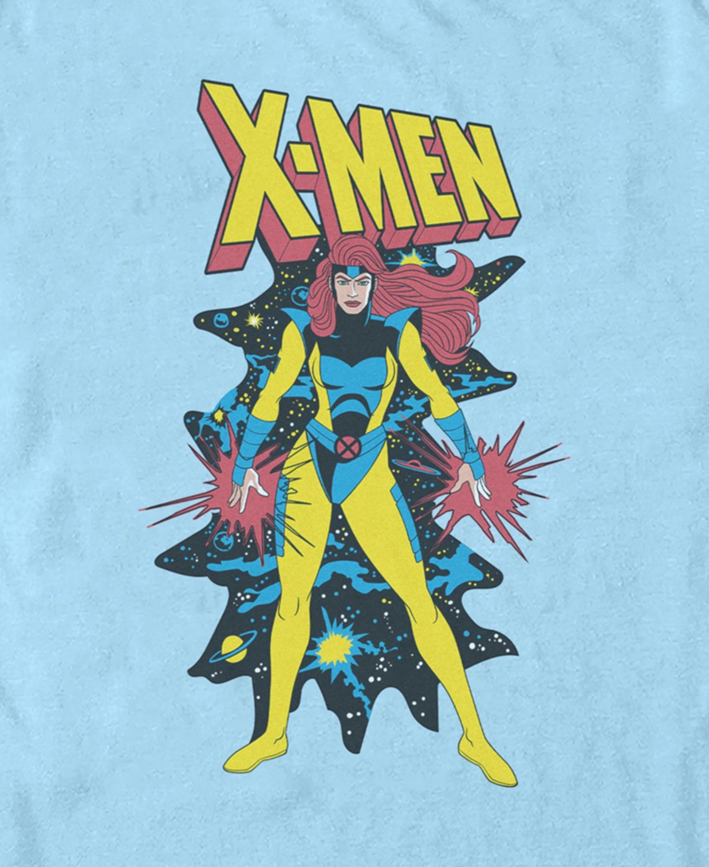 Мужская футболка Fifth Sun Jean Grey Cosmic Short Sleeve, цвет: Светлый синий — фото 3