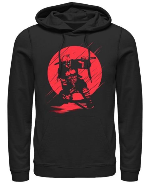 Мужское худи Fifth Sun Silhouette Deadpool Fleece Pullover, цвет: Чёрный