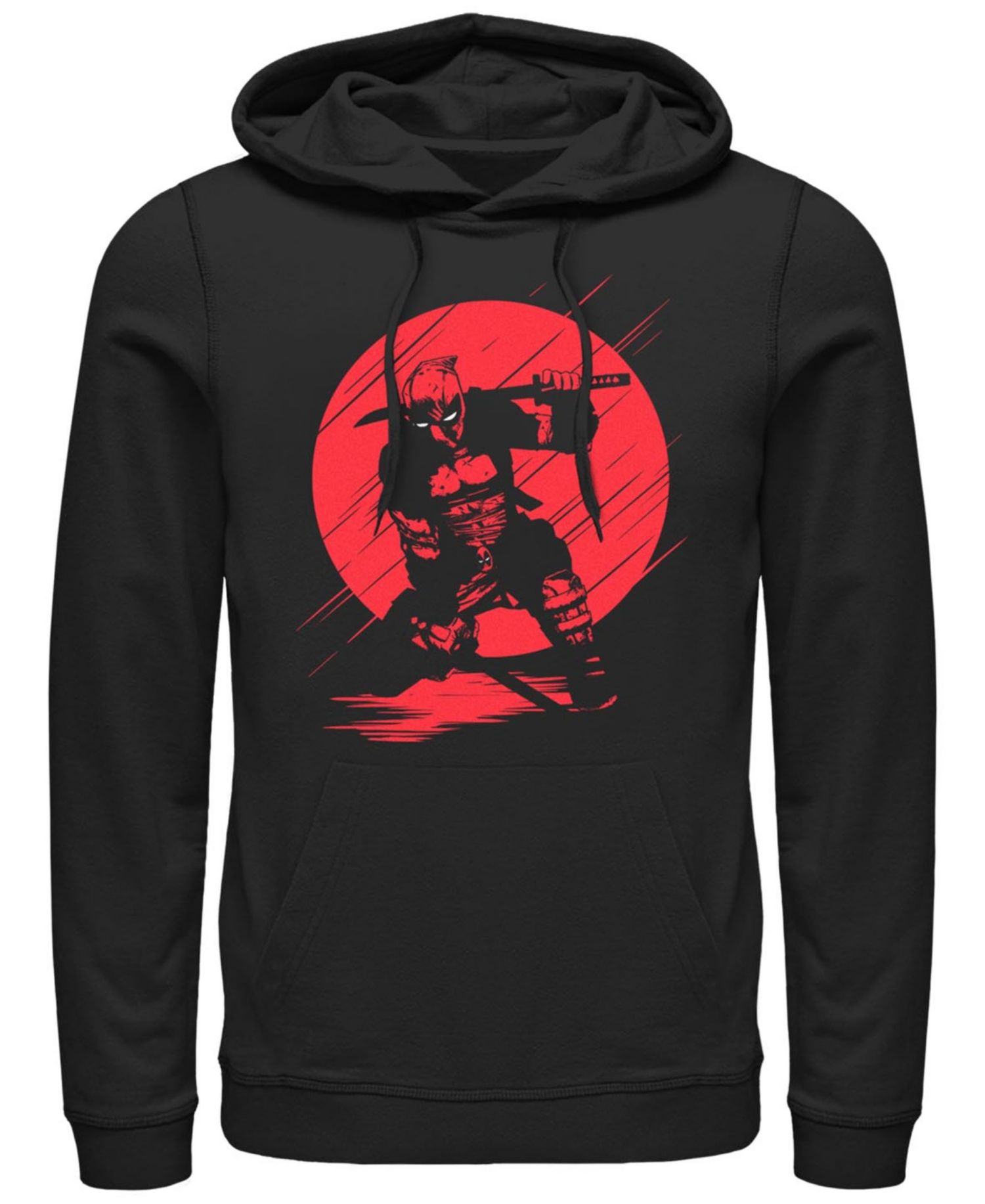 Men's Silhouette Deadpool Hoodie Fleece Pullover