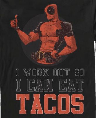 Men's Deadpool Workout Long Sleeve T-Shirt