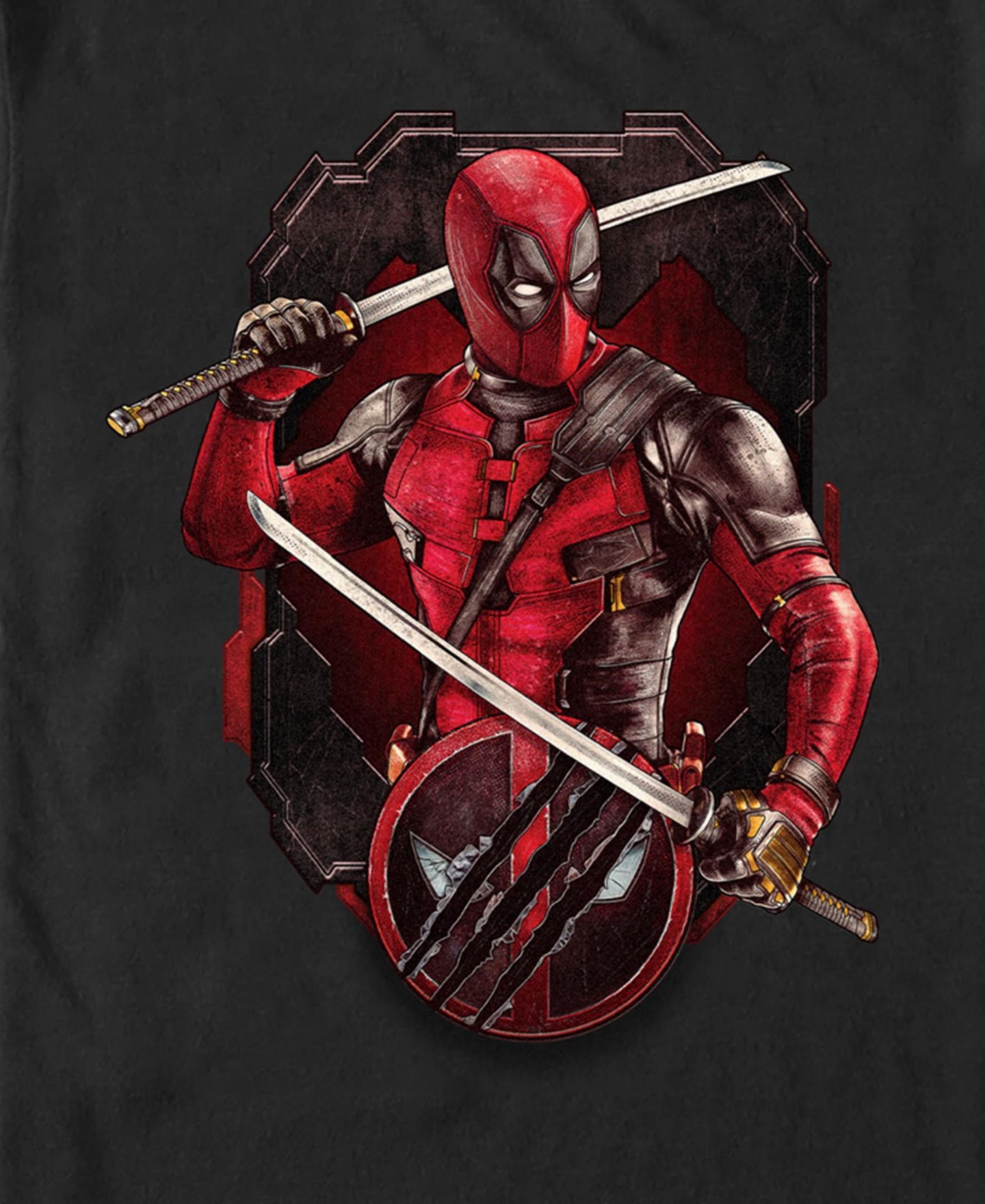 Мужская футболка Fifth Sun Deadpool Pose Badge Short Sleeve, цвет: Чёрный — фото 3