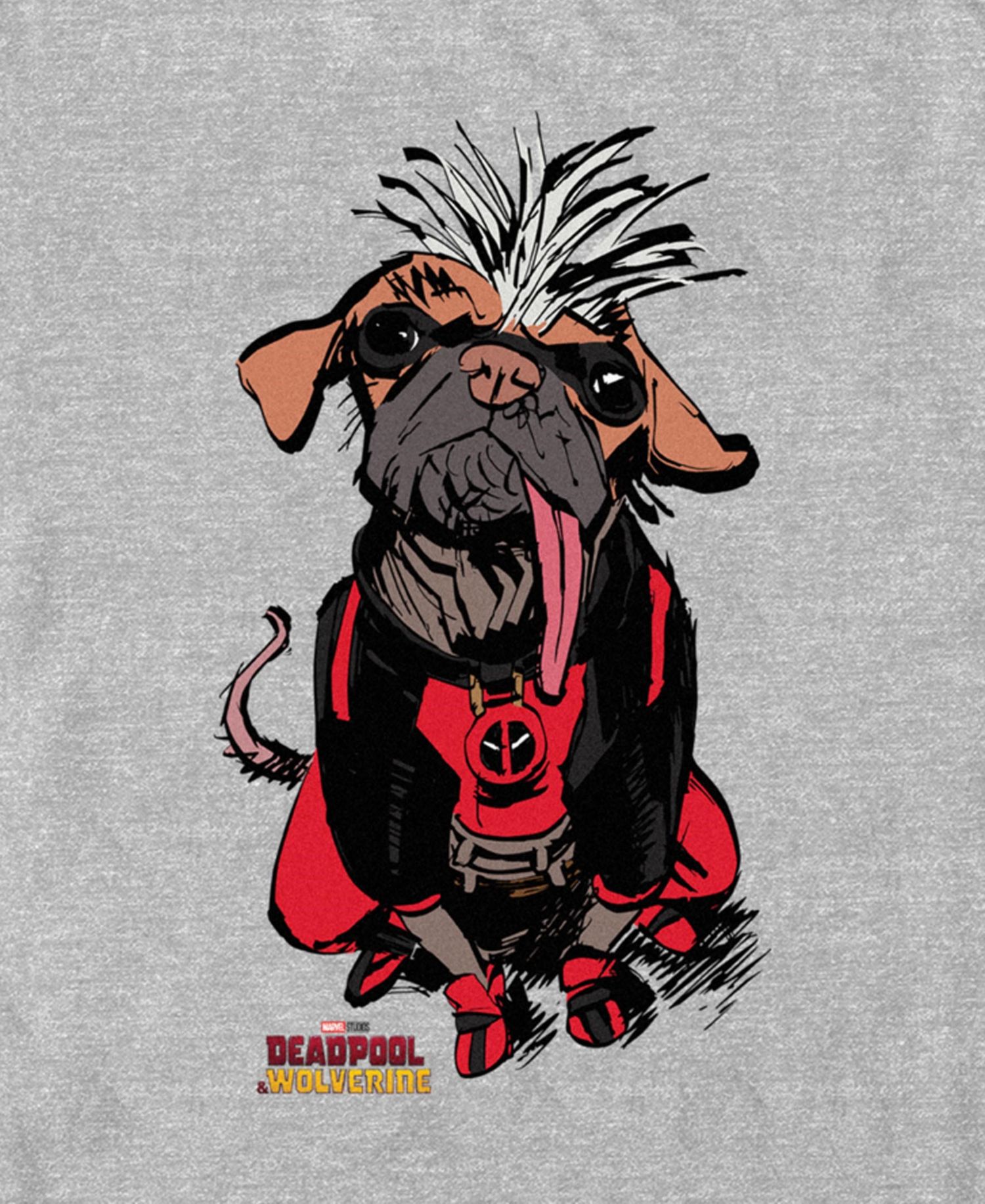 Men's Cute Dogpool Short Sleeve T-Shirt