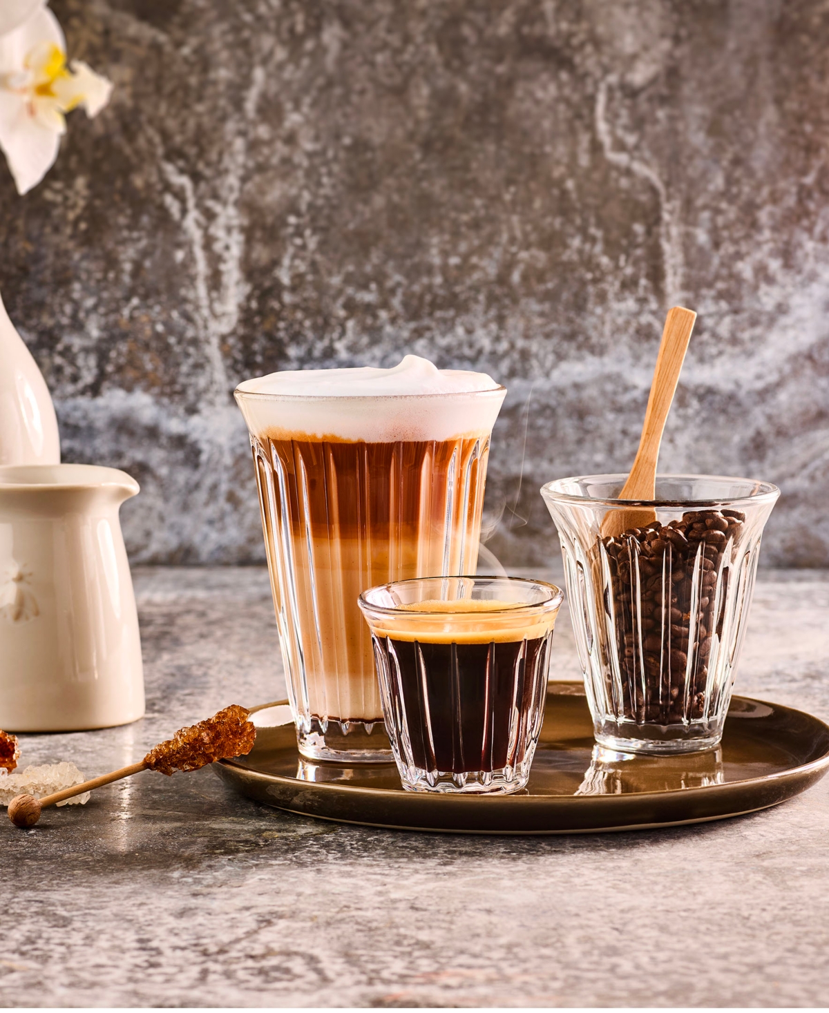 La Rochere Zinc Espresso Cups, Set Of 6 In Clear