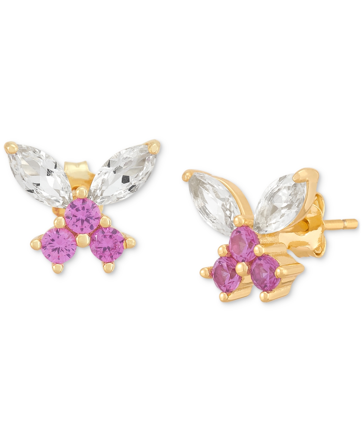 Macy's 2-pc. Set Lab-created Pink Sapphire (3/4 Ct. T.w.) & Lab-created White Sapphire (1-7/8 Ct. T.w.) Pen In Pink Sapphire