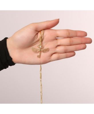 Flying Key Link Chain Necklace Pendant