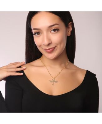 Flying Key Link Chain Necklace Pendant