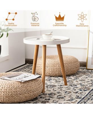 Set of 2 Round Side Table Sofa Coffee End Accent Table Nightstand Home