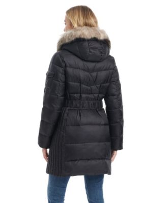 Women's Mid-Length Fitted Puffer Coat