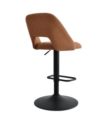 2-Pc. Fabric 360° Swivel Adjustable Barstools