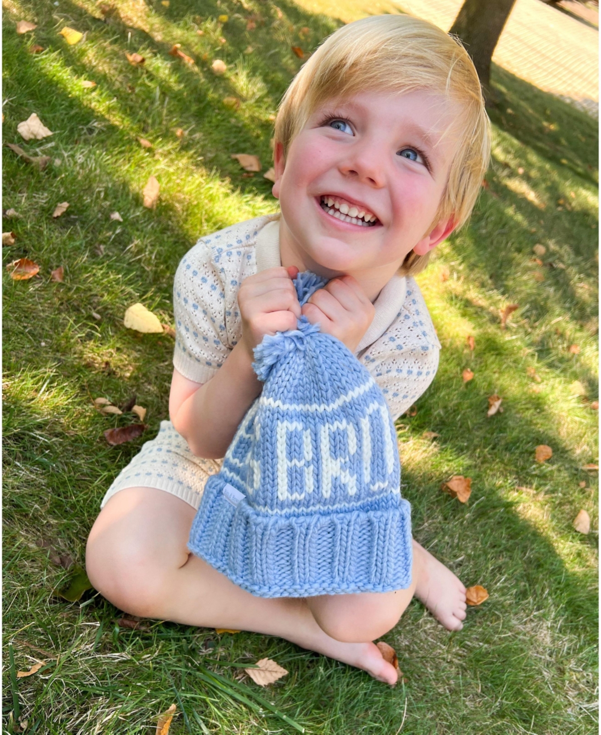 Bits & Bows Boys Big Bro Bobble Hat
