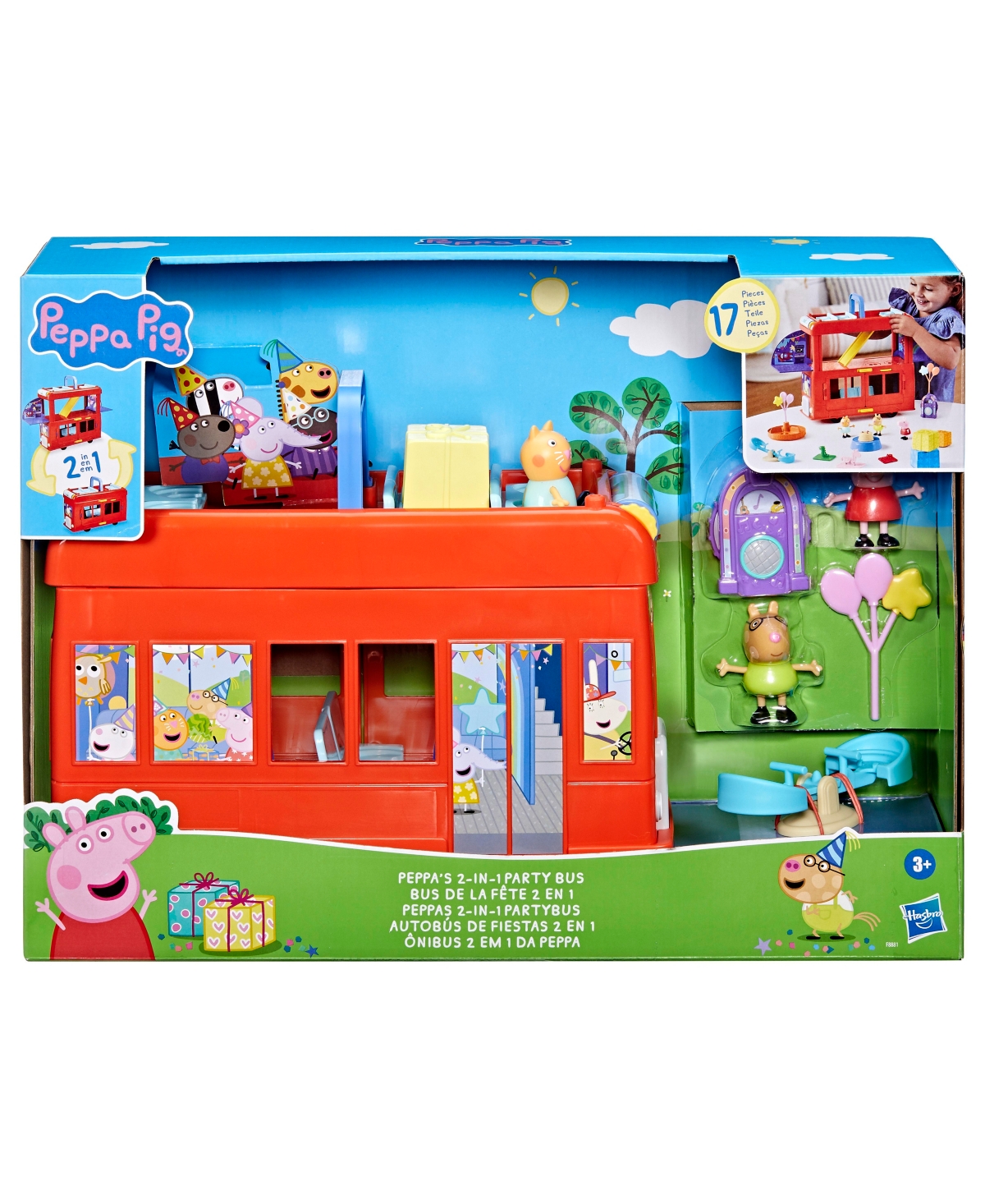 Peppa Pig Peppa's 2-in-1 Party Bus In No Color
