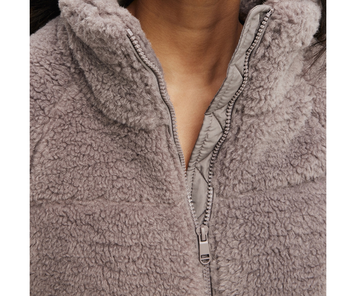 Cotton On Women's The Mother Puffer Cropped Sherpa Jacket
