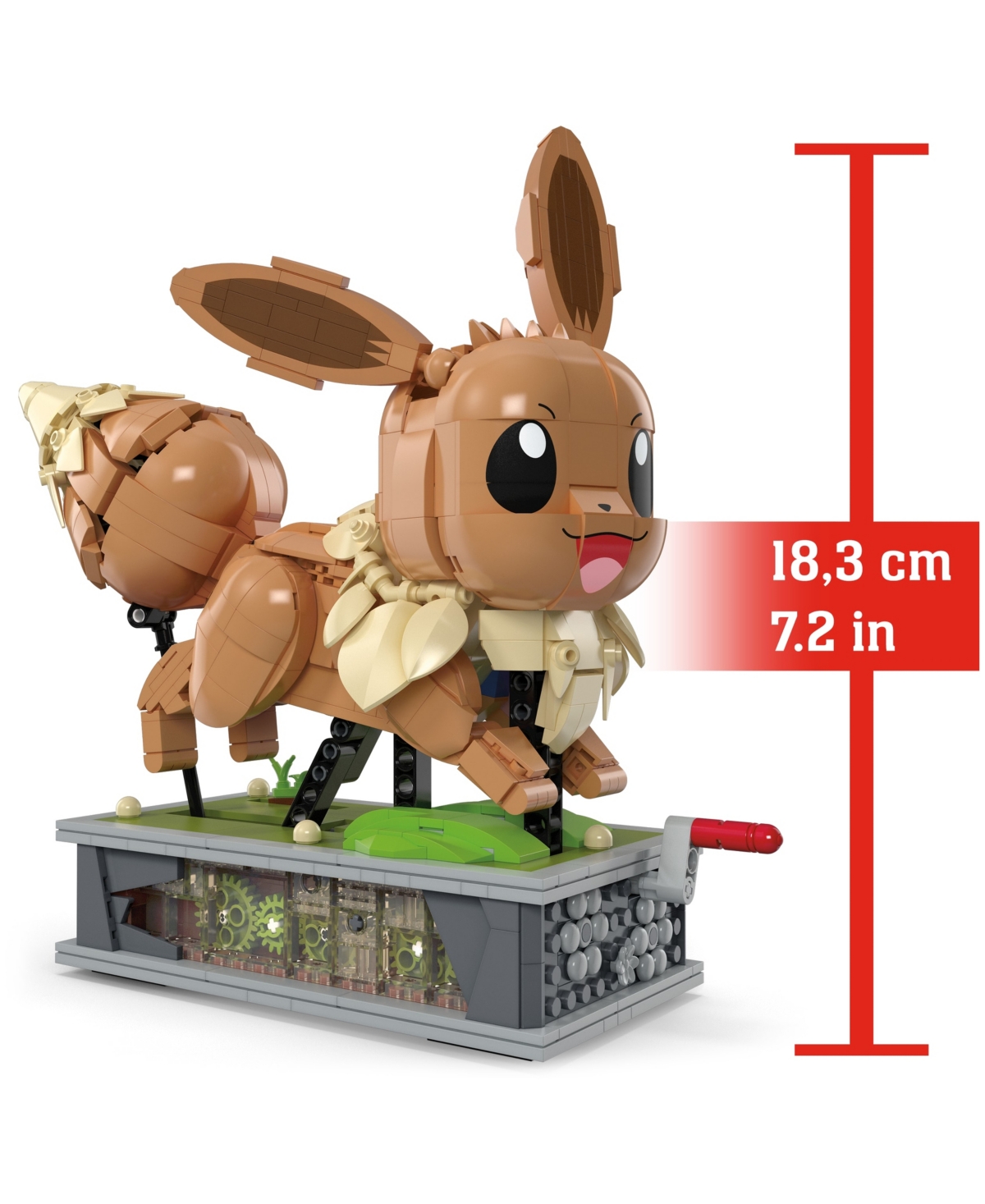 Pokémon Mega Motion Eevee Building Toy Kit, 1366 Pieces In Multi Color