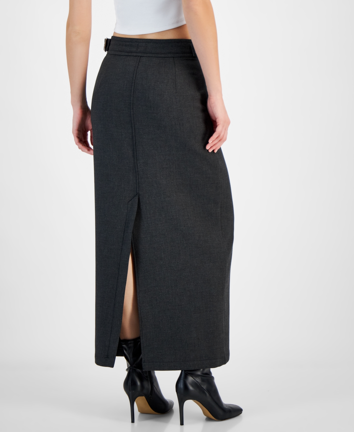 Hugo Women's Solid-Color Tailored Slit Maxi Skirt