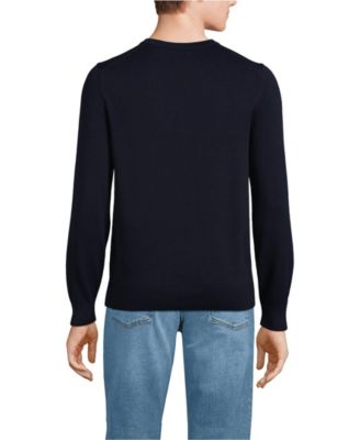 Men's Fine Gauge Cotton V Neck Sweater