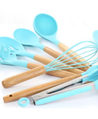 Collection Silicone and Wood Cooking Utensils, Set of 12