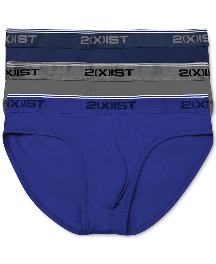 Mid-length two-way stretch cotton briefs two-pack in Multicolor for
