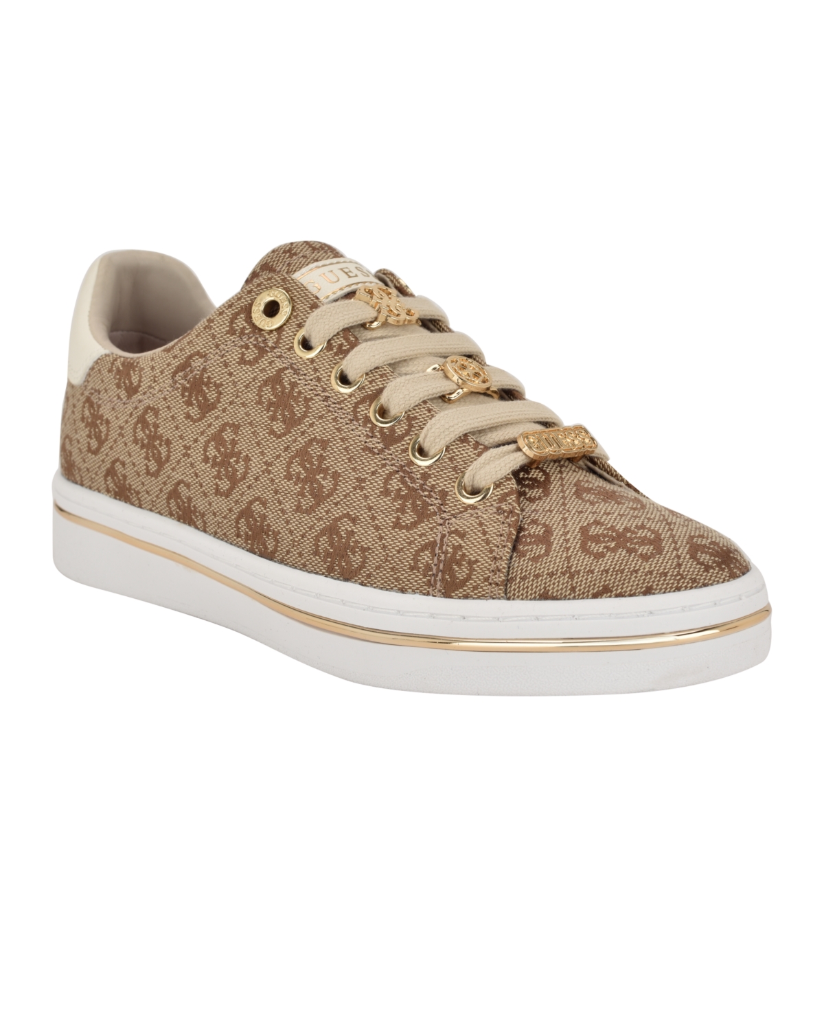 Guess Women's Stasey Lace Up Sneakers -Pink Logo