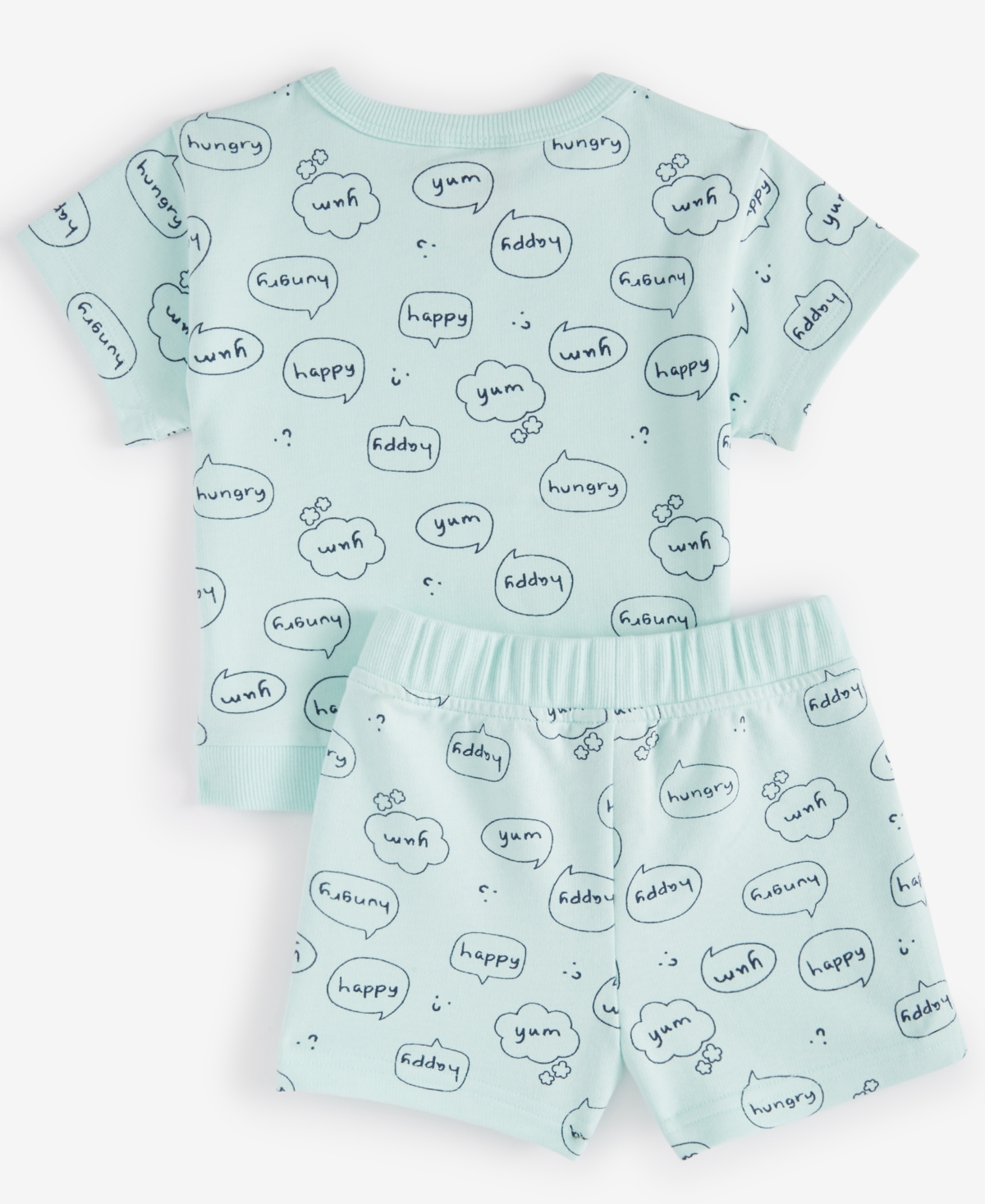 First Impressions Baby Boys Word Bubbles French Terry T-Shirt & Shorts, 2 Piece Set, Created for Macy's
