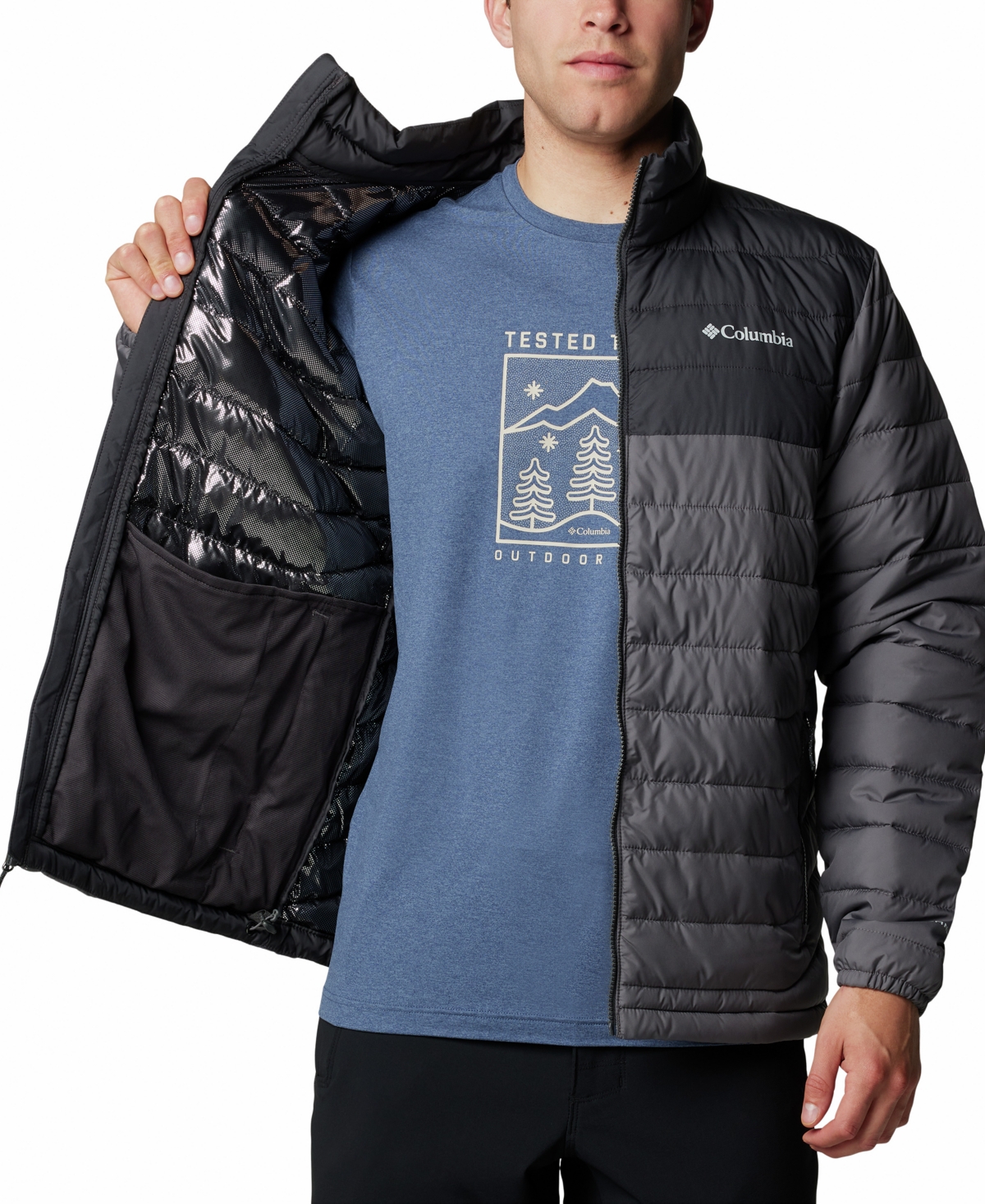 COLUMBIA MEN'S POWDER LITE II PUFFER JACKET