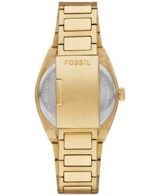 Men's Everett Three-Hand Date Gold-Tone Stainless Steel Watch, 42mm